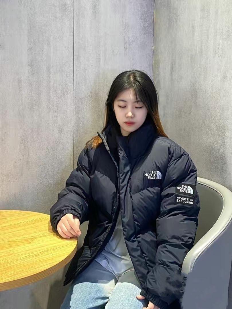 超喜欢TheNorthFace的立领棉服